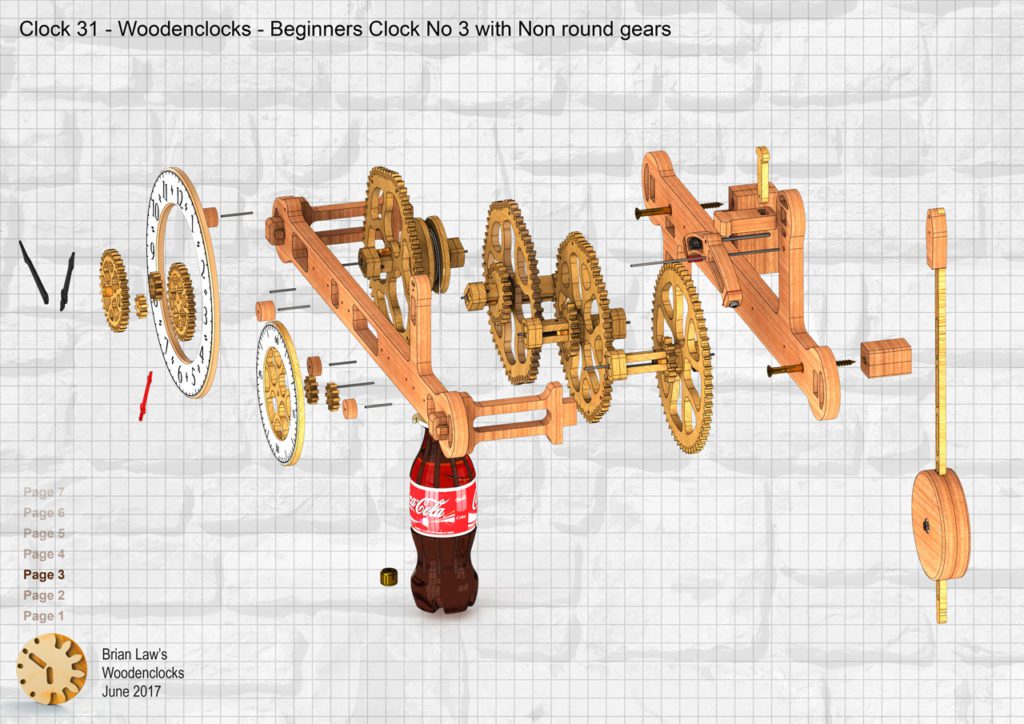 Clock 31 - Beginners Clock - Brian Law’s Woodenclocks