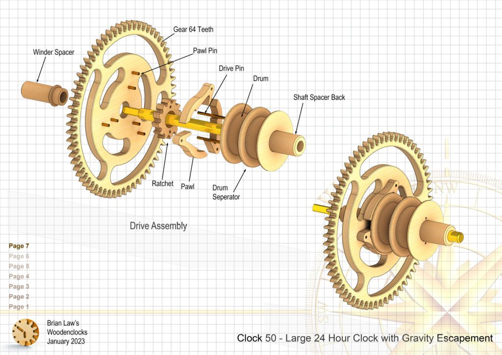 Clock 50 - 24 Hour Clock - Brian Law’s Woodenclocks