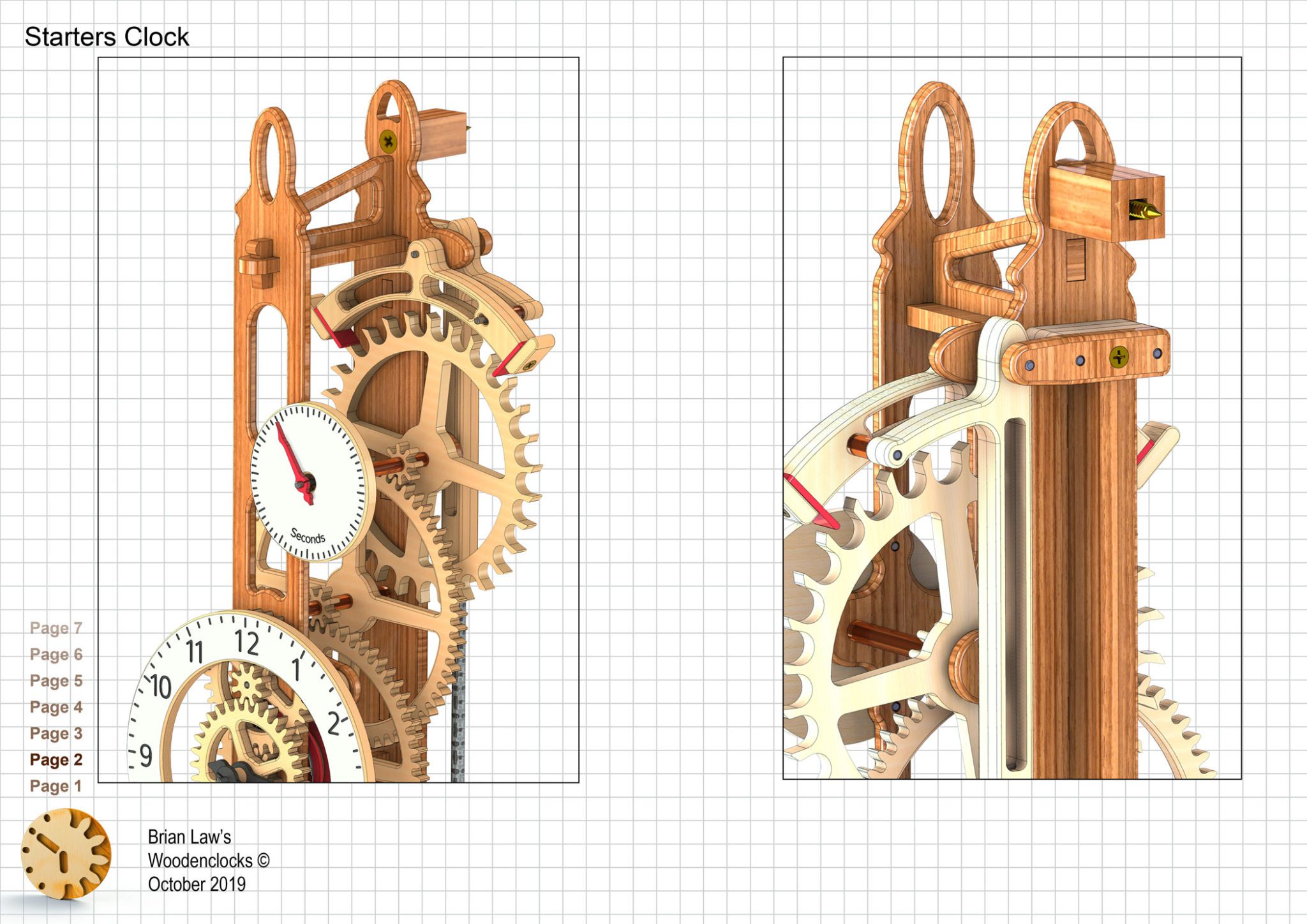 Building Basic Clock The Starter Clock - for the first time builder - Brian Law’s Woodenclocks