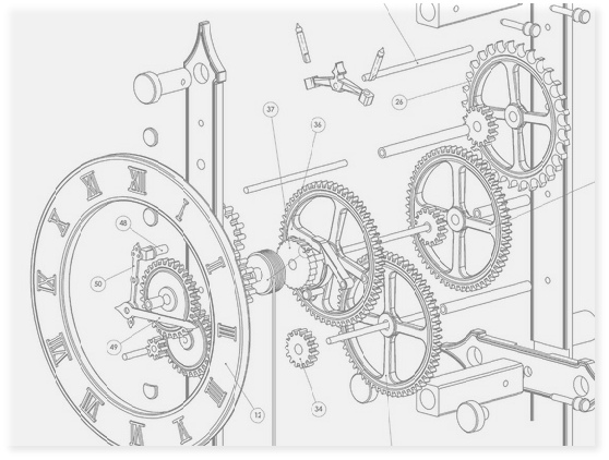 Drawings - Lumichron Clock Company